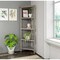 Homeroots 60 in. Bookcase with 2 Shelves, Washed Grey 379943 - alternate 7
